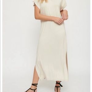 Dynamite maxi dress, size medium, light beige, never worn.